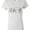 Women's Short Sleeve V-Neck T-Shirt Thumbnail