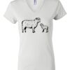 Women's Short Sleeve V-Neck T-Shirt Thumbnail