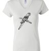 Women's Short Sleeve V-Neck T-Shirt Thumbnail