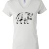 Women's Short Sleeve V-Neck T-Shirt Thumbnail