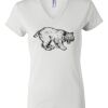 Women's Short Sleeve V-Neck T-Shirt Thumbnail