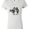 Women's Short Sleeve V-Neck T-Shirt Thumbnail