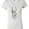 Women's Short Sleeve V-Neck T-Shirt Thumbnail