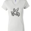 Women's Short Sleeve V-Neck T-Shirt Thumbnail