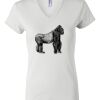 Women's Short Sleeve V-Neck T-Shirt Thumbnail