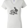 Women's Short Sleeve V-Neck T-Shirt Thumbnail