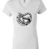 Women's Short Sleeve V-Neck T-Shirt Thumbnail