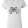 Women's Short Sleeve V-Neck T-Shirt Thumbnail