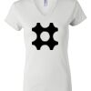 Women's Short Sleeve V-Neck T-Shirt Thumbnail