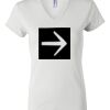 Women's Short Sleeve V-Neck T-Shirt Thumbnail