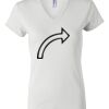 Women's Short Sleeve V-Neck T-Shirt Thumbnail