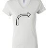 Women's Short Sleeve V-Neck T-Shirt Thumbnail