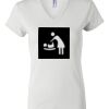 Women's Short Sleeve V-Neck T-Shirt Thumbnail