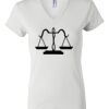 Women's Short Sleeve V-Neck T-Shirt Thumbnail