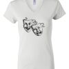 Women's Short Sleeve V-Neck T-Shirt Thumbnail