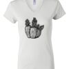 Women's Short Sleeve V-Neck T-Shirt Thumbnail