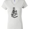 Women's Short Sleeve V-Neck T-Shirt Thumbnail