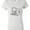 Women's Short Sleeve V-Neck T-Shirt Thumbnail