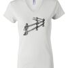 Women's Short Sleeve V-Neck T-Shirt Thumbnail