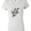 Women's Short Sleeve V-Neck T-Shirt Thumbnail