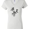 Women's Short Sleeve V-Neck T-Shirt Thumbnail