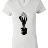 Women's Short Sleeve V-Neck T-Shirt Thumbnail