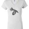 Women's Short Sleeve V-Neck T-Shirt Thumbnail