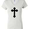 Women's Short Sleeve V-Neck T-Shirt Thumbnail