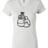 Women's Short Sleeve V-Neck T-Shirt Thumbnail