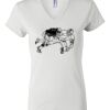 Women's Short Sleeve V-Neck T-Shirt Thumbnail