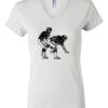 Women's Short Sleeve V-Neck T-Shirt Thumbnail