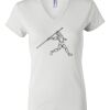 Women's Short Sleeve V-Neck T-Shirt Thumbnail