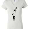 Women's Short Sleeve V-Neck T-Shirt Thumbnail