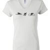 Women's Short Sleeve V-Neck T-Shirt Thumbnail