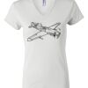 Women's Short Sleeve V-Neck T-Shirt Thumbnail