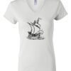 Women's Short Sleeve V-Neck T-Shirt Thumbnail