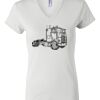 Women's Short Sleeve V-Neck T-Shirt Thumbnail