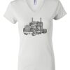 Women's Short Sleeve V-Neck T-Shirt Thumbnail