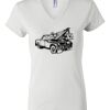 Women's Short Sleeve V-Neck T-Shirt Thumbnail