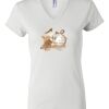 Women's Short Sleeve V-Neck T-Shirt Thumbnail