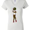 Women's Short Sleeve V-Neck T-Shirt Thumbnail