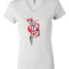 Women's Short Sleeve V-Neck T-Shirt Thumbnail