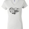 Women's Short Sleeve V-Neck T-Shirt Thumbnail