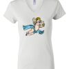 Women's Short Sleeve V-Neck T-Shirt Thumbnail