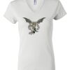 Women's Short Sleeve V-Neck T-Shirt Thumbnail