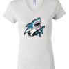 Women's Short Sleeve V-Neck T-Shirt Thumbnail