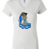 Women's Short Sleeve V-Neck T-Shirt Thumbnail