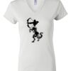 Women's Short Sleeve V-Neck T-Shirt Thumbnail