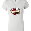 Women's Short Sleeve V-Neck T-Shirt Thumbnail