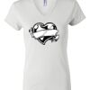 Women's Short Sleeve V-Neck T-Shirt Thumbnail